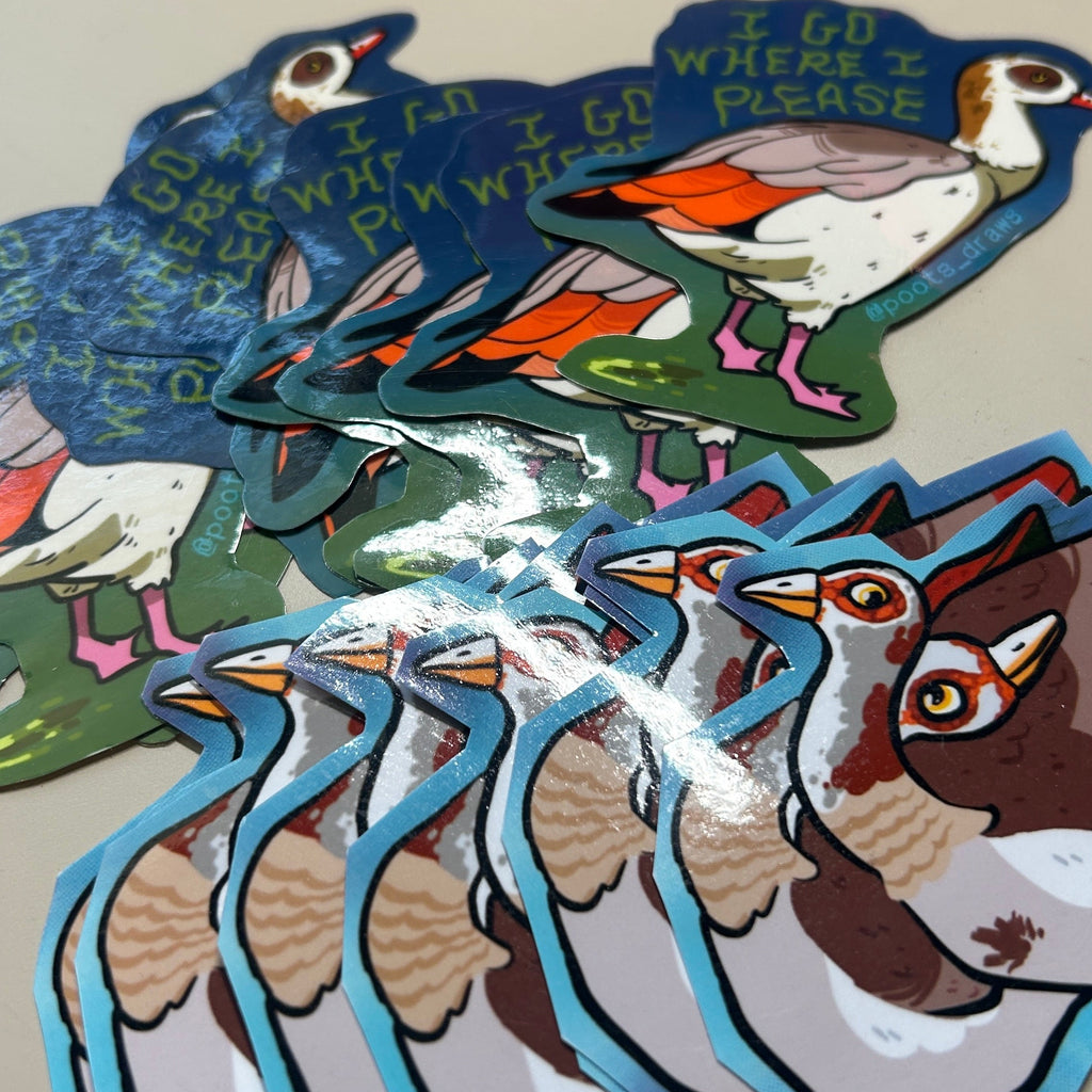 3x3 Goose Lovers sticker